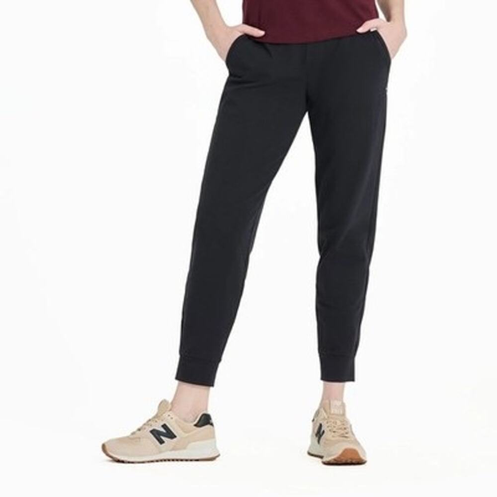 Life Is Good Solid Crusher-FLEX Jogger Women's Casual Pants Black Sz M Lounge